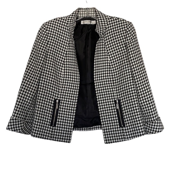 Tahari Jackets & Blazers - Tahari and Arthur S. Levine White and Black Checkered Jacket